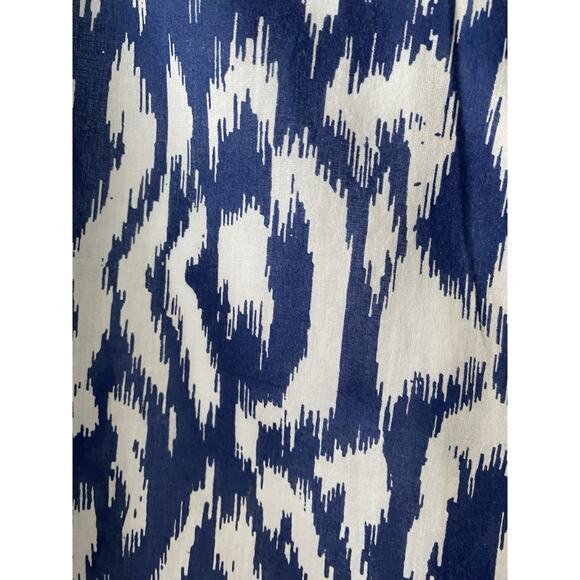 Wayan Natural Wear WNW Navy Animal Print Shirt Cotton Men's XL 50" Chest - Picture 3 of 7